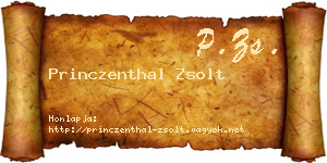 Princzenthal Zsolt névjegykártya